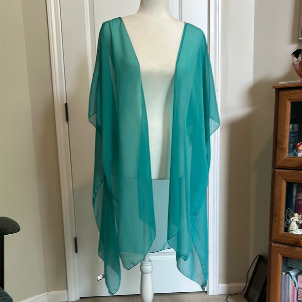 Elegant Teal Sheer Wrap